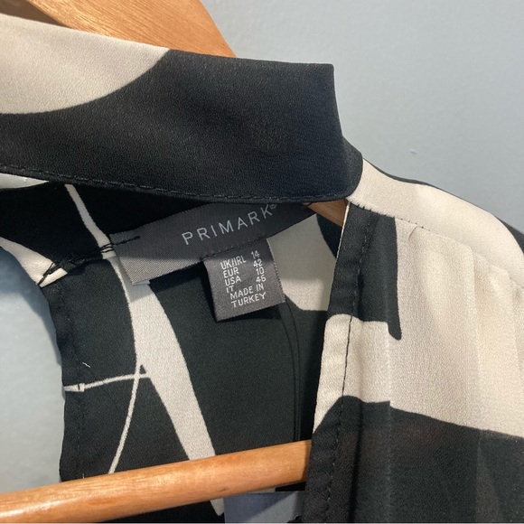 Primark UK Abstract Print Dress with Cut-Out Neckline BNWT Cocktail Party Dress - Picture 4 of 13